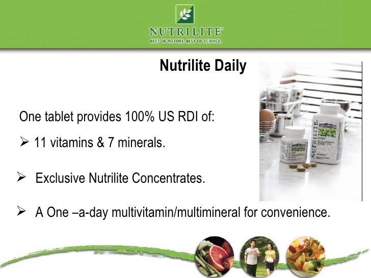 benefits of nutrilite daily tablet